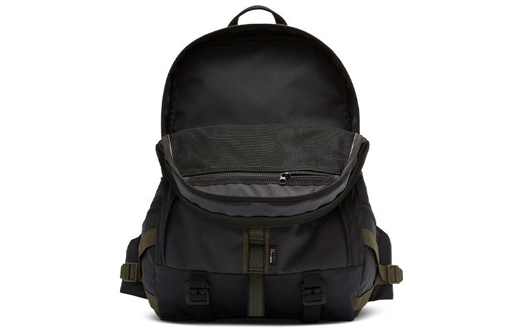 Nike Nylon Fabric Backpack Regular Unisex Black Gray CK7510-010