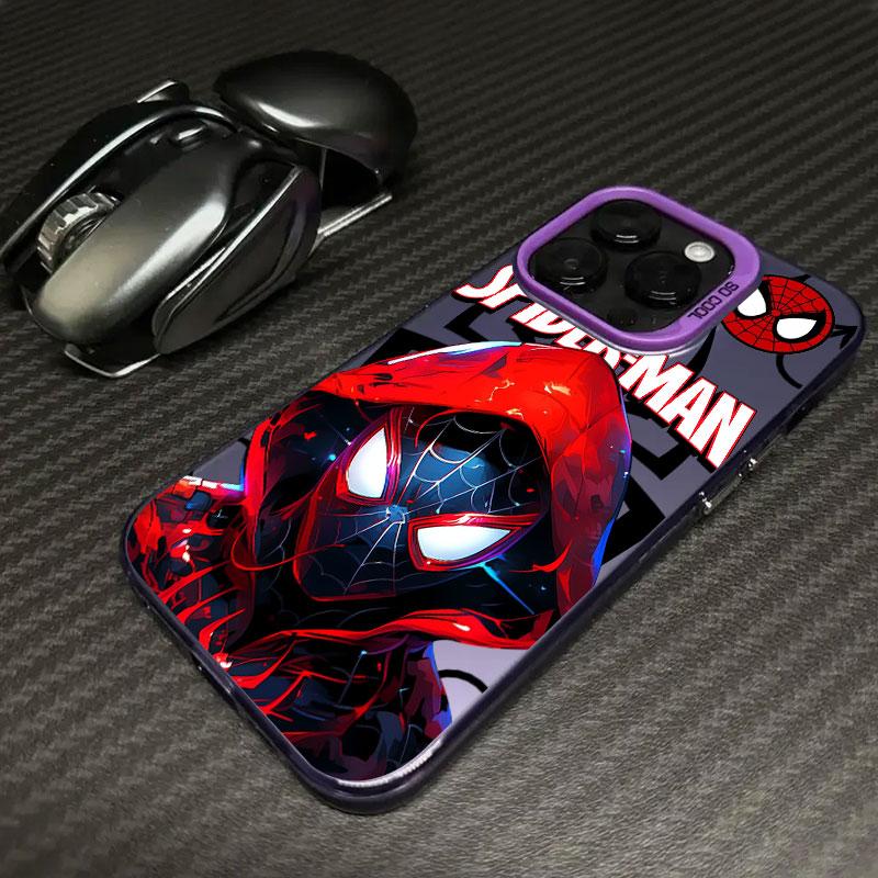 Чехол для телефона Человек-паук Marvel Spider Man Для iPhone 11 12 13 14 15 16 17 Pro Max 16e 17E 17 Air Plus 13 Mini Ударопрочная задняя крышка