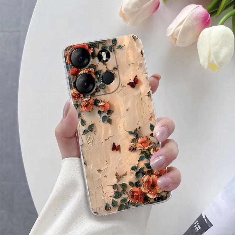 Чехол для Infinix Smart 7 Smart 6 HD Plus Роскошная Защитная Крышка Для Infinix Smart 5 Индия Мраморный Прозрачный Мягкий Силиконовый Чехол для Телефона