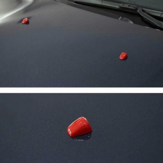 Подходит для 11- Chrysler 300/Dodge Durango ABS Красный Накладка на крышку форсунки стеклоомывателя