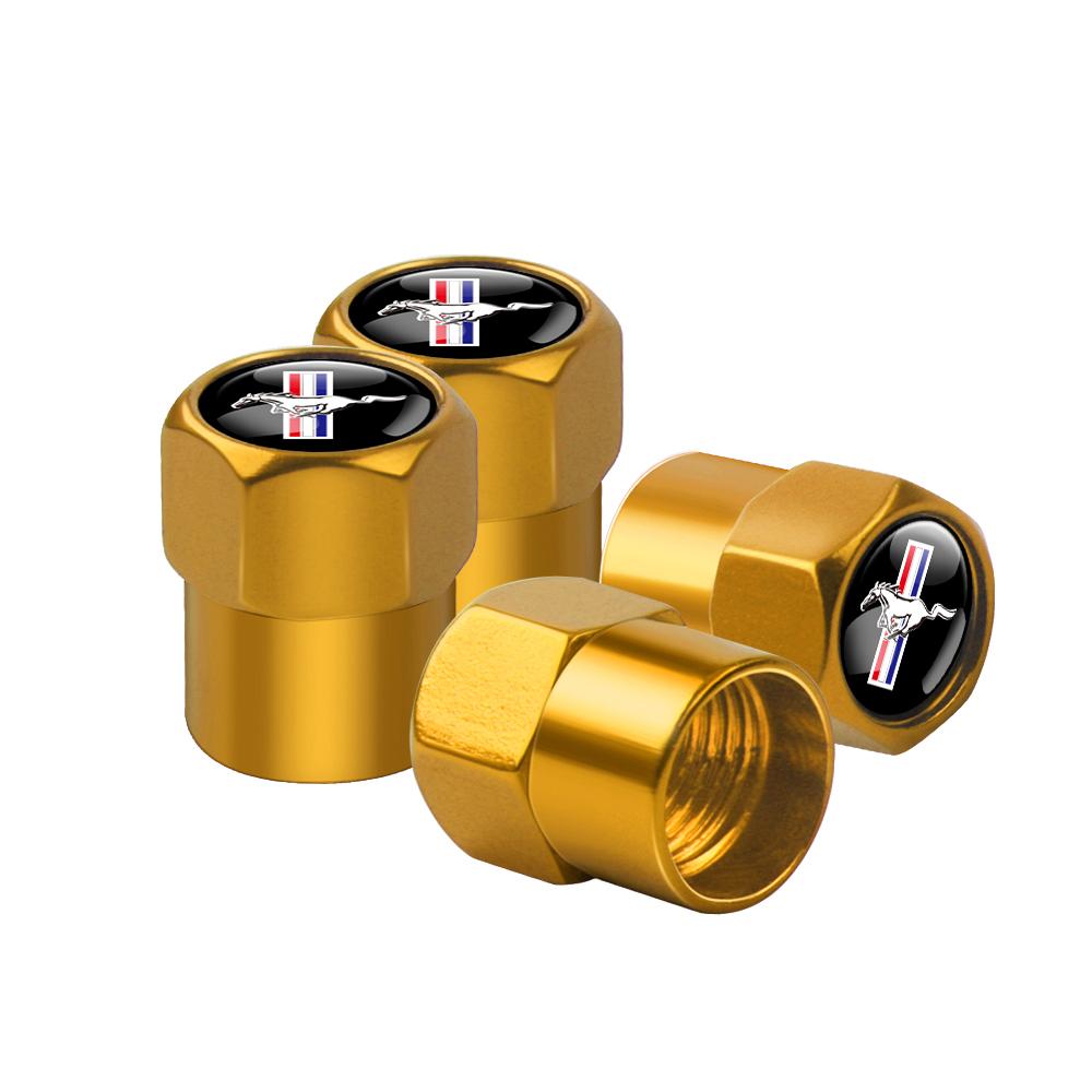 4PCS Car Tires Wheel Valve Cap Dust Cover Auto Styling Stickers For Ford ST FOCUS 2 3 Mondeo Fiesta Kuga MK2 MK3 MK4 Accessories