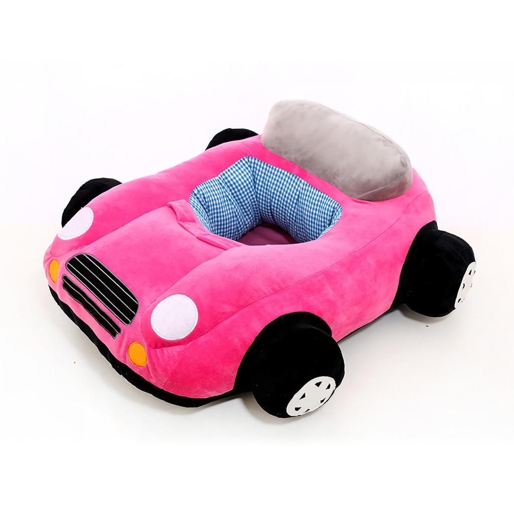 Baby Stuffed Car Toy Cartoon Car Cloth Safety Chair Soft Colorful Car Playing Center Toy Red 27.6 X