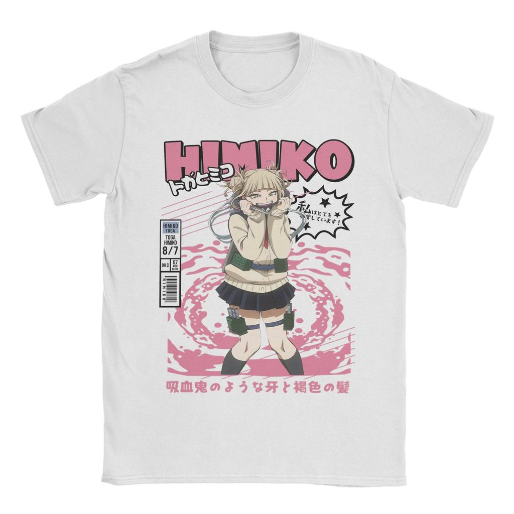 Summer Villainous GirlMy Hero Academy Hippie T Shirts Cotton Tee Shirt for Man Y2K Casual Print Short Sleeve Tops