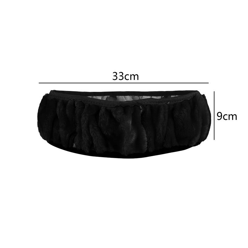 Автомобильный плюшевый чехол на руль без эластичного внутреннего кольца