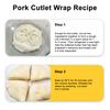 Pork Chop Bun Mold Non-stick U-shaped Bread Mold Carbon Steel Heat-resistant Biscuit Mold for Oven Use Home Baking Enthusiasts