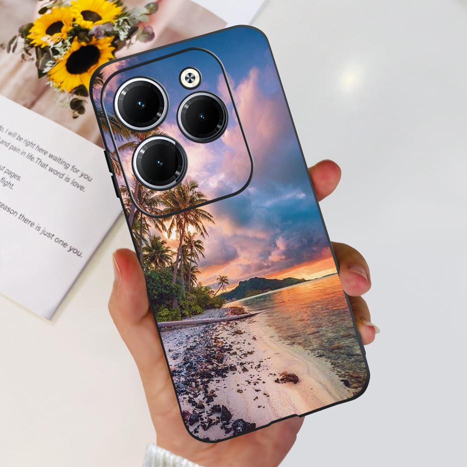 Чехол для Infinix Hot 40 Pro X6837 Милый Модный Чехол Мягкий Силиконовый Чехол для Телефона Для Infinix Hot 40i Hot40 Pro Hot40i Чехлы Бампер