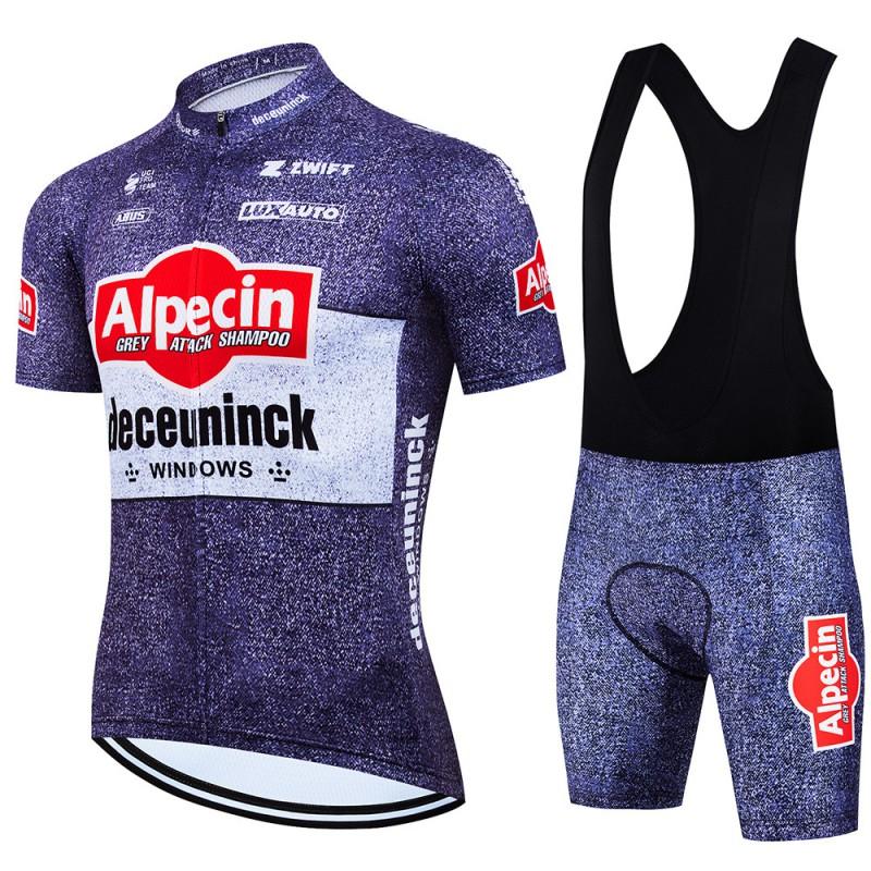 Alpecin Cycling Jersey Bib Shorts Set Men Women Breathable Quick Dry Bike Riding Outfit Team Edition