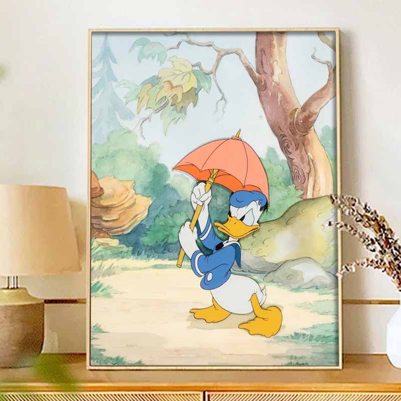 Disney Diamond Painting Kit Donald Duck Umbrella 5D Diamond Art Home Decor Creative Handmade Gift
