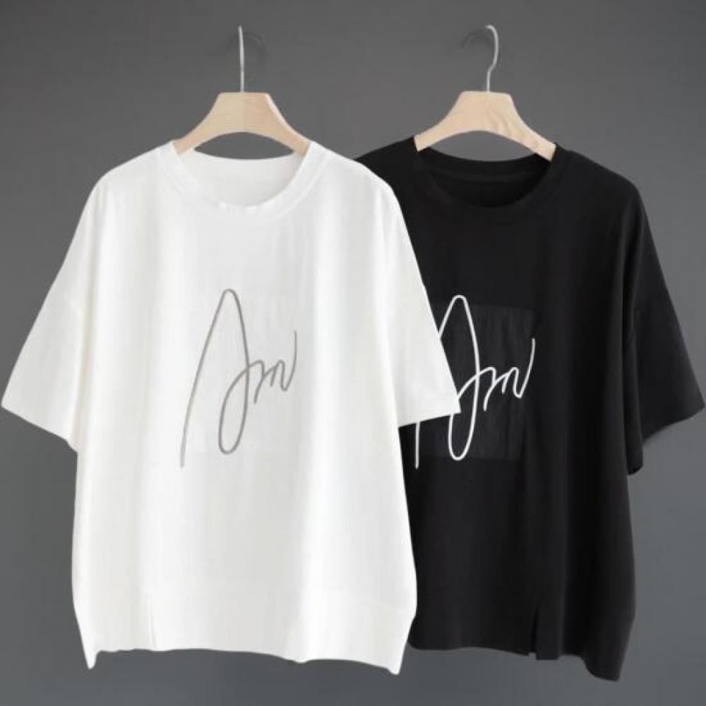 New Arrivals Open Run Women Big Size Round Neck overSized Cut Design Short Slee2