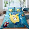 Cartoon character (Pom Pom Purin) printed bedding set duvet cover 1 duvet cover 2 pillowcases adult and children bedding set lux