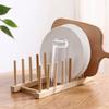 1 Pcs Multifu Kitchen Supplies Drainage Rack Tea Display Wooden Rack Drainage Rack Folding Pu'er Tea Rack Household Storage Rack