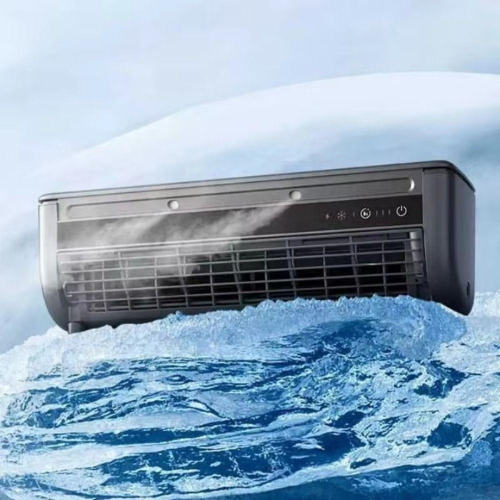 Быстрое охлаждение Настенный вентилятор для охлаждения воздуха Безлопастная конструкция Портативный настенный ледяной охладитель Спальня