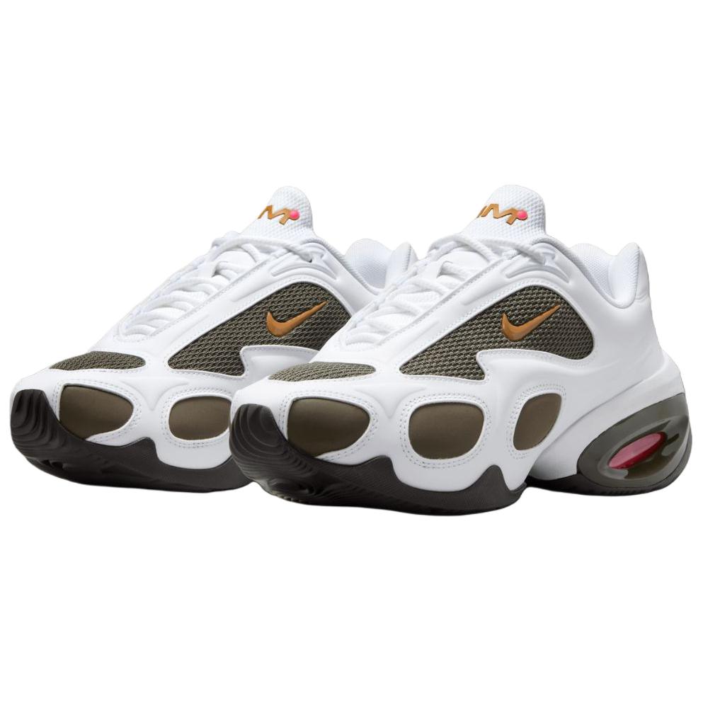Veneda Carter x Nike Air Max Muse Белые Хаки Карго Женские Кроссовки Гипер-Розовый Вельветовый Коричневый Металлик-Серебристый HV9928-100