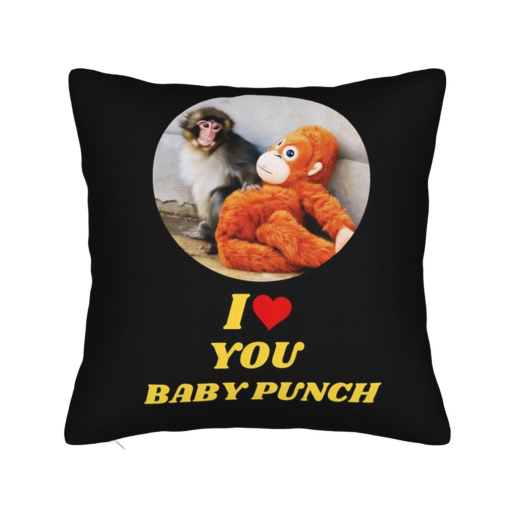 Punch Monkey Pillow Case Cute Funny Pillow Cover Soft Pillowcases For Sofa Bedroom Home Decor