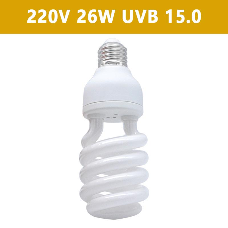 5.0 10.0 15.0 UVB Лампа для рептилий 13 Вт / 26 Вт УФ-лучи Энергосберегающая Террариумная греющая лампа для черепах, ящериц, змей, рептилий, обогревающие лампы