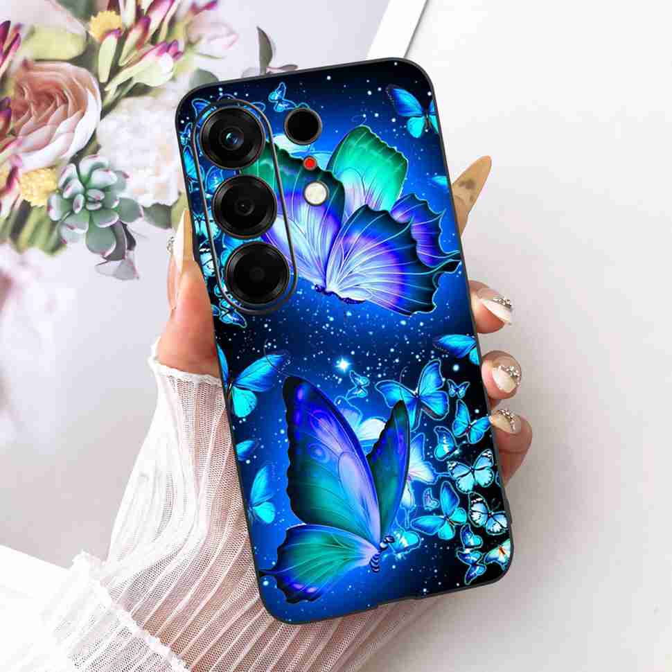 Милый расписной чехол для Tecno Camon 50 4G CN5 Мягкий силиконовый Fundas Чехлы для телефона для Tecno Camon50 4G 6.78" Черный чехол Coque
