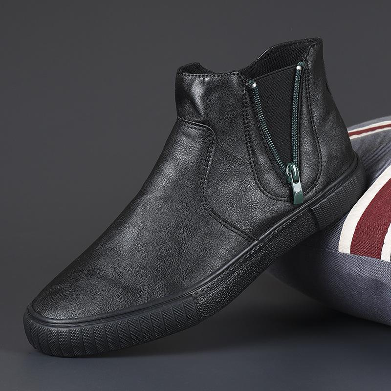 Men's Spring New High-top Trendy Shoes Canvas Shoes Men's Casual Shoes Korean Style Versatile Men's Trendy