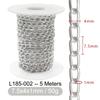 5M Металлические Алюминиевые Цепи О-образной формы Скрученная Цепь для DIY Ожерелья Браслета Изготовления Ювелирных Изделий Одежды Сумки Компонент Аксессуар Принадлежности