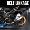 1:12 Модель мотоцикла из сплава Kawasaki Z1000 Zx-6r Литые игрушки Машина Рулевое управление передним колесом Звук Свет Транспортное средство Детские праздничные подарки