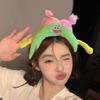 Мультяшный плюшевый ободок для волос с животными, регулируемый размер, реквизит для косплея и фотосессий, головной убор для вечеринок, для лица