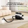 Powerful 3-in-1 cleaner for fabrics and carpets – Teendow C6 MAX – 1650W steam, 12000Pa suction, double tanks, anti-hairs