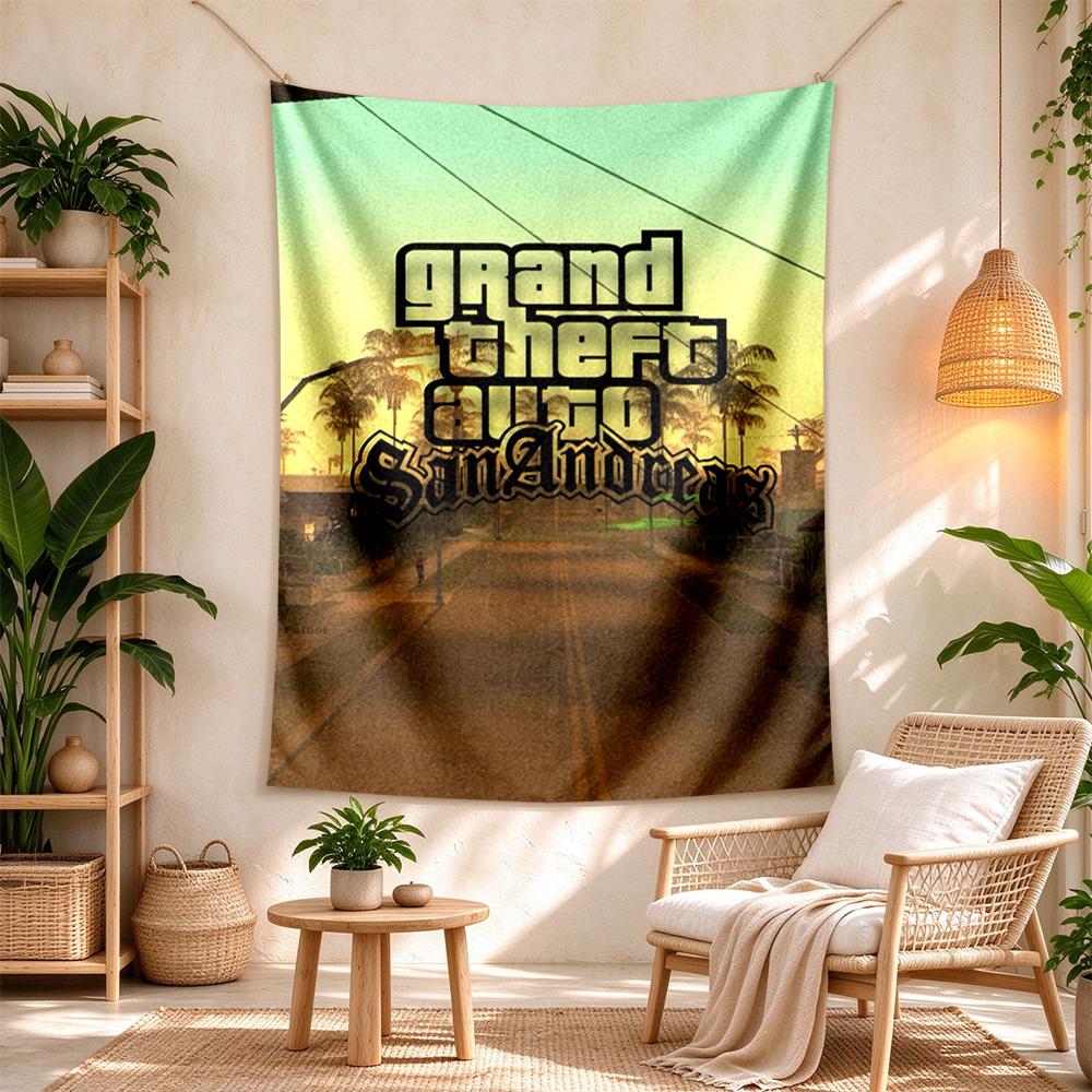 Gta Wall Tapestry Psychedelic Art Great for Reading Corner Living Room Studio Wall Multipurpose Gallery Wall Perfect Gift for Dorm Roommate