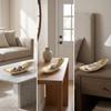 Boat-Shaped Fruit Tray Sculptural Dish Low-Silhouette for Home Decorators