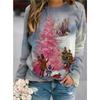 Plant Floral Cow 3D Print Sweatshirts Women's Raglan Long Sleeves Hoodies Casual Y2k Pullovers Harajuku Tops Female Clothing