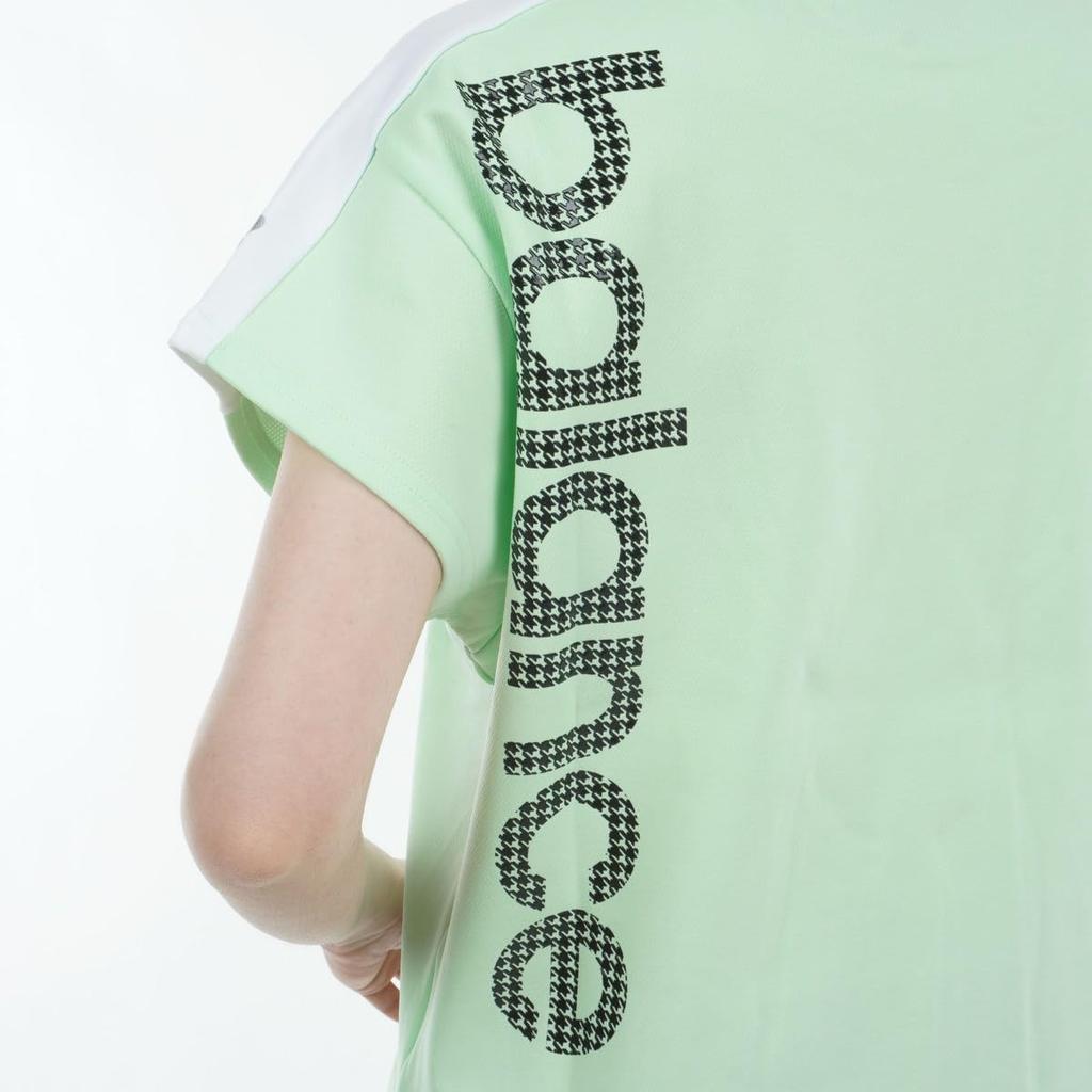 Гольф с коротким рукавом, с воротником-стойкой, свитшот, цвет формы зеленый 1 [New Balance] Женский (Легкий, удерживающий, растягивающийся) / 012-4164501 130_Светлый [M]