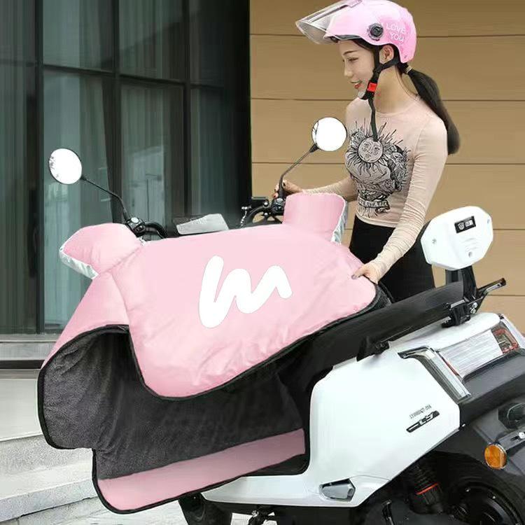 Универсальный чехол на лобовое стекло для электромобиля и мотоцикла Pink Kitty с флисовой подкладкой - Водонепроницаемый и ветрозащитный для всех сезонов