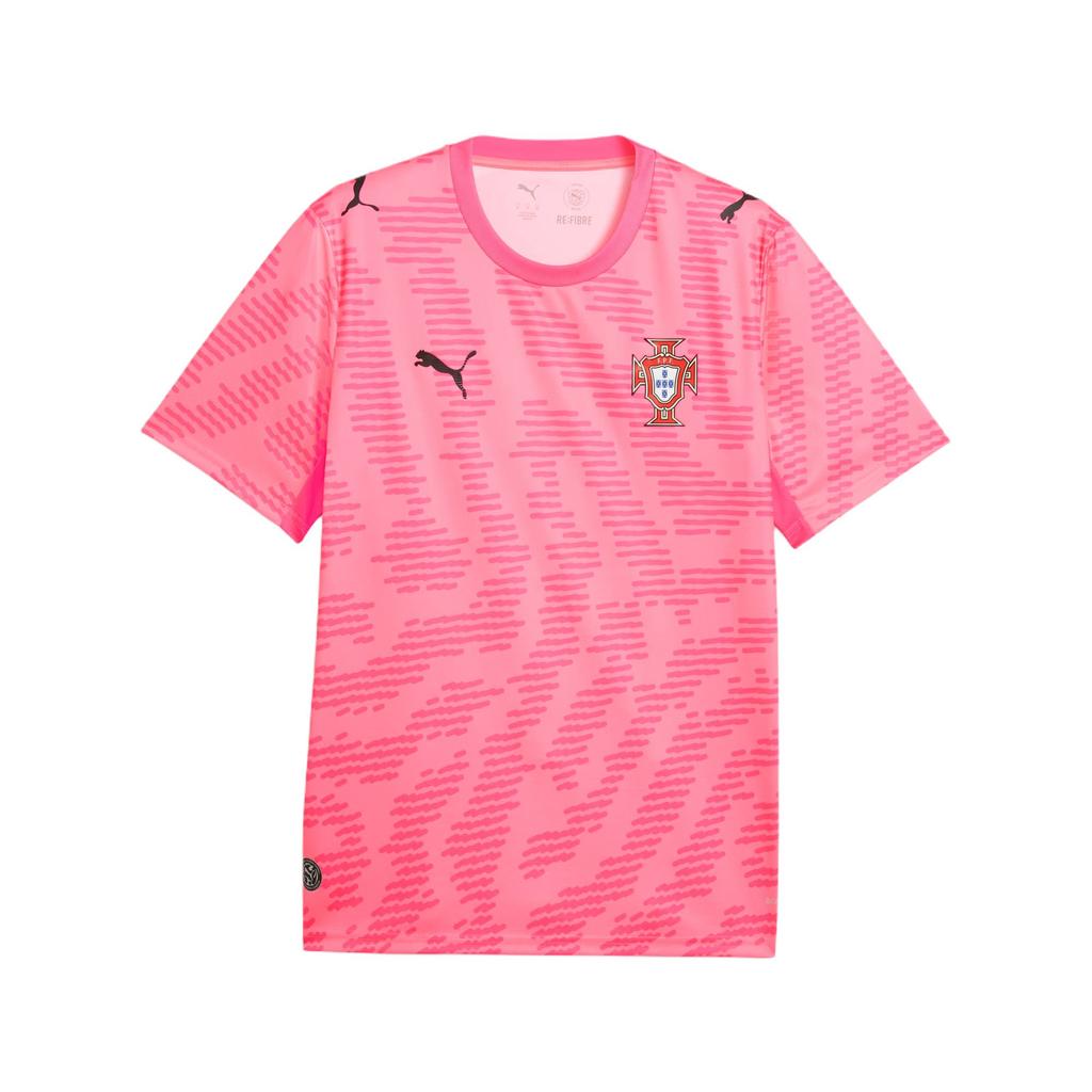 Puma X Salehe Bembury Сотрудничество Вратарь Португалия Мягкая Влагоотводящая Футболка с Круглым Вырезом с Коротким Рукавом Мужские Топы 787101-81