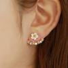 E765 Korean Daisy Flower Earrings
