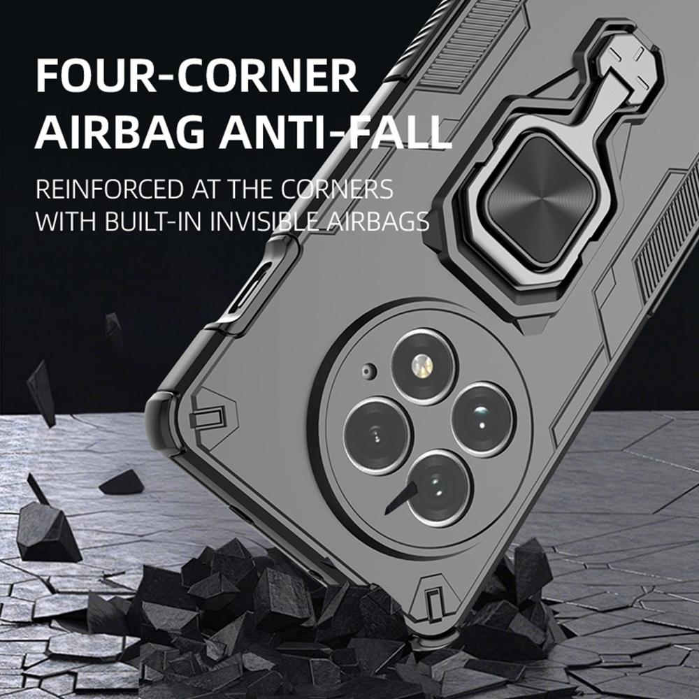 For OnePlus 13 Case Rotatable Ring Kickstand PC+TPU Shockproof Phone Cover