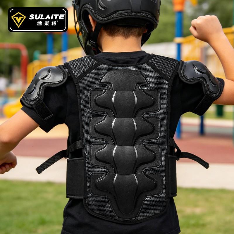 Kids Protective Gear Set Cycling Skating Extreme Sports Armor Vest Knee Elbow Shin Pads