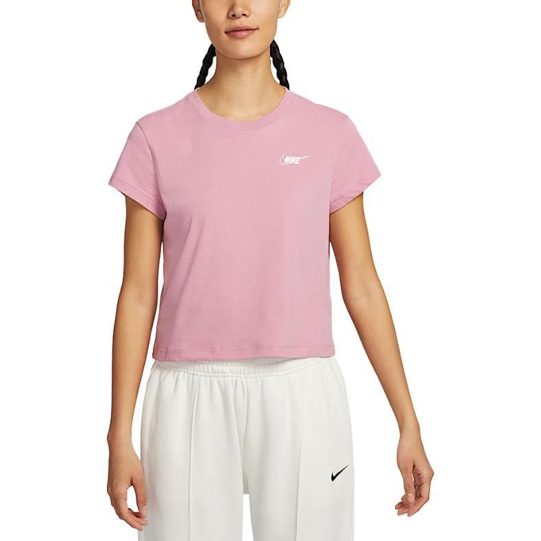 Nike Спортивная футболка Club для женщин Elemental Pink/Tone HF9457-646