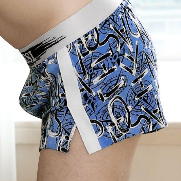 Men's Underwear Cotton Cool Comfortable Four Cornered Shorts Youth Mid Rise Breathable Men Underpants New Style Fashion Boxer