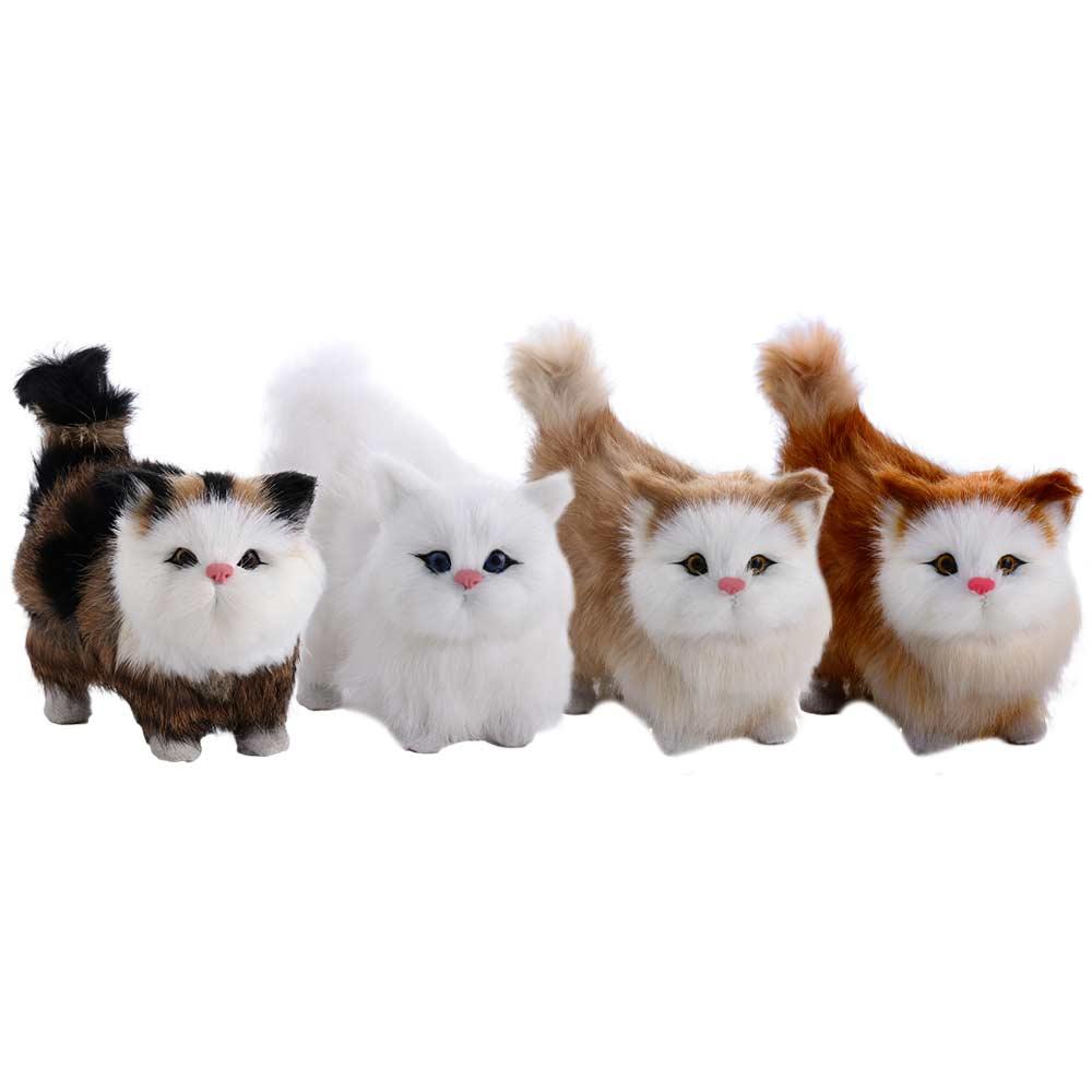 for Children Baby Toy Fake Cat Kitten Doll Stuffed Kitten Plush Cat Toys Simulation Cat Cat Model