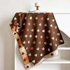 Thick Heart Pattern Scarf Warm Faux Cashmere Wrap Korean Style Muffler  College Girls