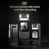 Нательная камера 4K с аудио- и видеозаписью Носимая нательная камера Wi-Fi Видеокамера с поворотом на 180 градусов