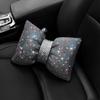 1 шт. Алмазная подушка для шеи автомобиля с бантом, Автомобильный подголовник, Поддержка сиденья, Подушки для поясницы, Автомобильные аксессуары для женщин