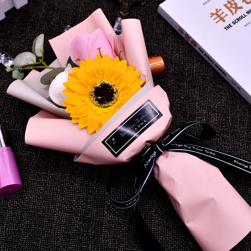 Букет из мыльных цветов в стиле инс 'Подсолнух'