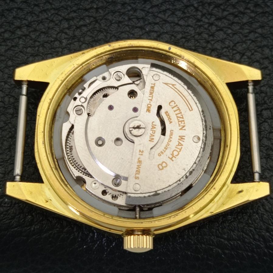 ВОССТАНОВЛЕННЫЕ JAPAN CITIZEN AUTOMATIC 8200 МУЖСКИЕ ЧАСЫ С АРАБСКИМ ЦИФЕРБЛАТОМ СИНЕГО ЦИФЕРБЛАТА a427234-2
