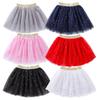 Kids Mesh Miniskirts Girls Princess Skirt Glitter Dance Ballet Skirt Tutu Brand Sequin Party Girl Faldas Skirt