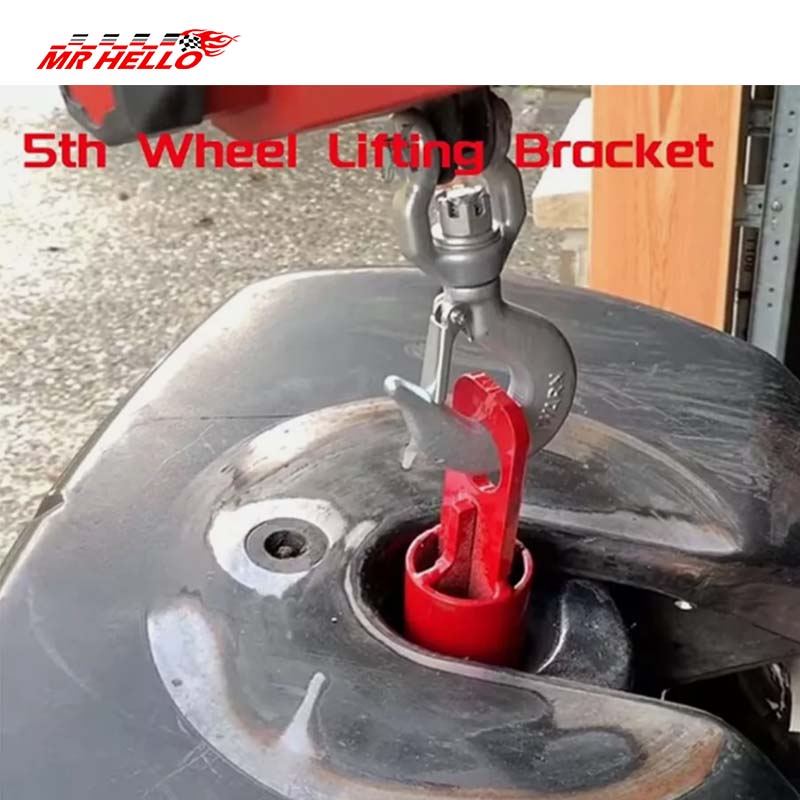 5th Wheel Lifting Hook Wheel Hitch Trailer Replacement Bracket - Heavy-Duty Steel Construction for Easy Installation