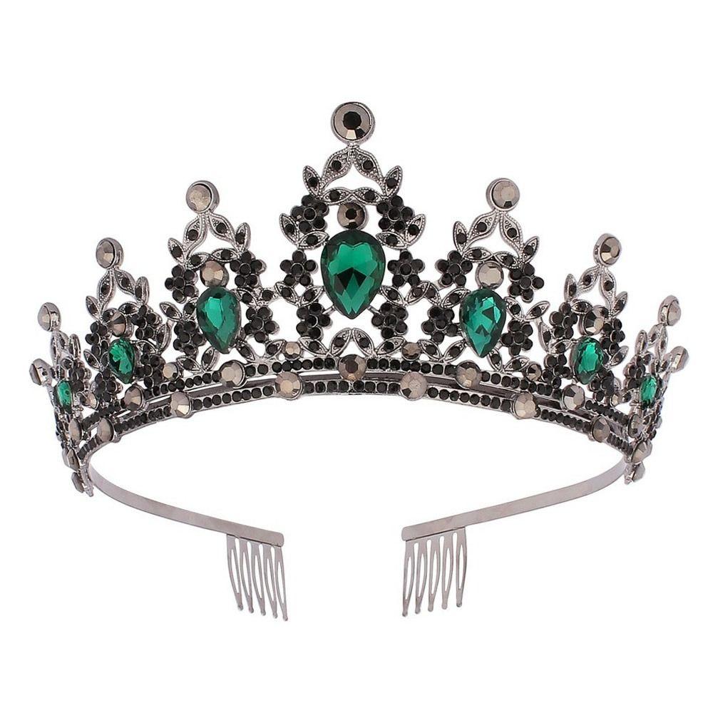 Корона-тиара Роскошная винтажная свадебная корона в стиле барокко Прическа Корона Тиара Кристалл Горный хрусталь Корона