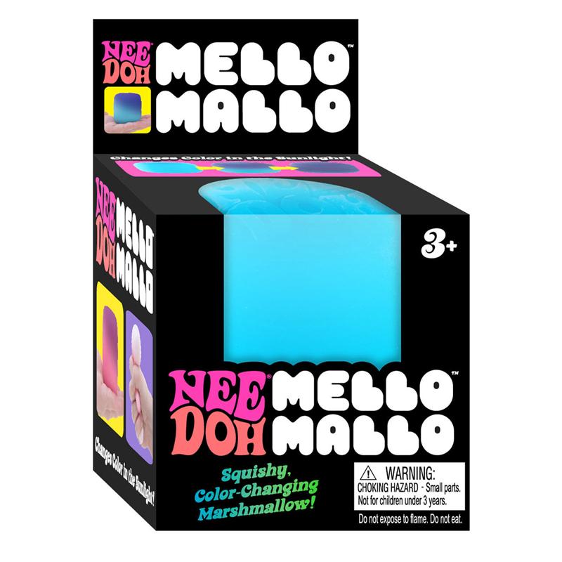 Needoh Mello Mallo ТПР Реагирующий на УФ Форма зефира Безопасная Нетоксичная Мягкая Медленно Возвращающаяся Снятие Стресса Игрушка-антистресс Досуг Подарок