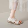Fashion New Fashion Simple Open Toe Sandals Round Toe Thick Sole Romen Beach Sport Sandals Female Casual Flat Sandalias