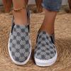 Fashion Embroidered Womens Casual Sneakers Soft Sole Comfortable Slip On Walking Shoes Woman Lightweight Non Slip Flat Footwear
