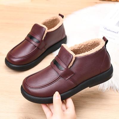Обработка индивидуальных зимних сапог Корейская версия женских новых зимних 2025 на толстой подошве, утепленные большим количеством хлопка, теплые женские хлопковые туфли на плоской подошве