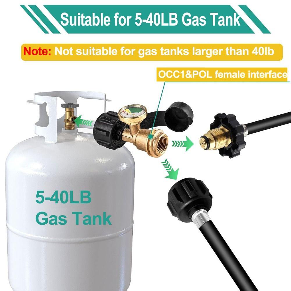 Leak-proof Propane Tank Connector QCC1/Type Propane Tank Refill Adapter  Camping Grill